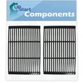 2-Pack BBQ Grill Cooking Grates Replacement Parts for Brinkmann Grill Zone 6305 - Compatible Barbeque Porcelain Enameled Cast Iron Grid 19