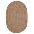 Colonial Mills 4 x 6 Brown Oval Handmade Braided Area Throw Rug