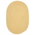 Colonial Mills 6 Yellow Solid Round Hand Braided Area Throw Rug