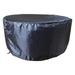 Shield Gold 2-Layer Polyester Fabric Outdoor Dining Set Round Cover Charcoal Grey