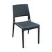 Siesta Verona Resin Wickerlook Dining Chair Dark Gray