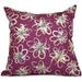 Simply Daisy 16 x 16 Penelope Floral Geometric Outdoor Pillow Purple