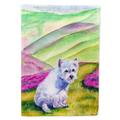 Carolines Treasures 7429GF Westie Long Road Ahead Flag Garden Size Garden Size multicolor