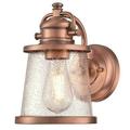 Westinghouse Lighting 6361000 1 Light Wall Fixture with Clear Seeded Glass Washed Copper