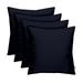 RSH DÃ©cor Indoor Outdoor Set of 4 Pillows Made with Sunbrella Fabric 20 x 20 Canvas Navy Blue