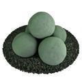 Slate Green Ceramic Fire Balls | 6 Set of 5