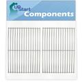 2-Pack BBQ Grill Cooking Grates Replacement Parts for Coleman G52202 - Compatible Barbeque Grid 18 1/4