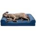 FurHaven Pet Products Quilted Orthopedic Sofa Pet Bed for Dogs & Cats - Navy Large