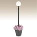 Patio Living Concepts European 00381 Single White Globe Planter Lamp
