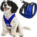 Gooby Comfort X Head-In Harness - Blue Small - Breathable Lightweight Wrinkle Free Mesh Harness with Patented Choke-Free X Frame for Small Dog and Medium Dog Indoor and Outdoor use