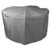 Bosmere Waterproof Grey Outdoor Round Patio Set Cover - 74W x 33H in.