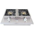 Lion Stainless Steel Drop In Natural Gas Double Side Burner