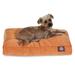 Majestic Pet | Villa Velvet Shredded Memory Foam Rectangle Pet Bed For Dogs Removable Cover Orange Small