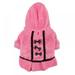 Dog Clothes Bow Tie Dress Hoodie Winter Warm Cute Pink Black Color Small Dog Clothes For Dogs Puppy Dot Skirts XXS-L Clothes