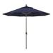 California Umbrella 7.5 Patio Umbrella in Pacifica Navy Blue/Matted White