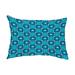 Simply Daisy 14 x 20 Square Pop Teal Decorative Abstract Outdoor Throw Pillow