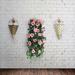 Zoiuytrg Wall Mounted Hanging Pot Cone Planter Flower Basket Vase for Home Yard Decor