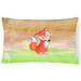 Fox Watercolor Canvas Fabric Decorative Pillow