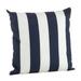 Saro Lifestyle 1902.BL17S 17 in. Stripe Indoor & Outdoor Poly Filled Throw Pillow Blue