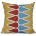 Simply Daisy Geometric Multi Colored Picks Outdoor Pillow