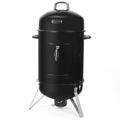 Barton Vertical 18 Charcoal BBQ Smoker w/ Temperature Gauge Grill for Outdoor Cooker