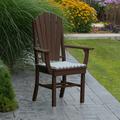 A & L Furniture Poly Adirondack Back 5 Piece Round Patio Dining Set