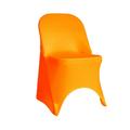 Your Chair Covers - Stretch Spandex Folding Chair Cover Orange