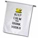 3dRose Gold Crown Keep Calm And Drink Vodka - Garden Flag 12 by 18-inch