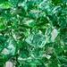 Emerald Green Crushed Fire Pit Glass | 3/8 -1/2 10 lbs
