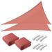 Yescom 2 Pack 16 Ft 97% UV Block Triangle Sun Shade Sail Canopy Outdoor Pool Backyard