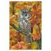 MYPOP Autumn Owl Oak Leaves Garden Flag Outdoor Banner 28 x 40 inch