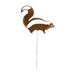 Village Wrought Iron RGS-250 Skunk Rusted Garden Stake