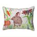Betsy Drake SN371 11 x 14 in. Brown Rabbit Left Small Indoor & Outdoor Pillow