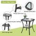 Pocassy 5-Piece Patio Furniture Wicker Chairs with Ottomans & Table Brown/Grey
