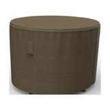 Budge XSmall Black and Tan Patio Round Table Cover StormBlockâ„¢ Hillside