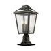 3 Light Outdoor Pier Mount Lantern In Colonial Style 9 Inches Wide By 19.5 Inches High Z-Lite 539Phmr-533Pm-Orb