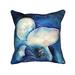 Blue Jellyfish Large Indoor/Outdoor Pillow 18x18