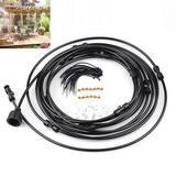 30FT Outdoor Cooling Misting System Fan Cooler Water Cooling Portable Patio Garden Mist Kit