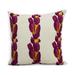 Simply Daisy 16 x 16 Sunset Tulip Purple Floral DecorativeOutdoor Pillow