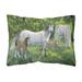 Carolines Treasures ASA2195PW1216 Group of Horses Fabric Decorative Pillow 12H x16W multicolor