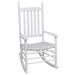 vidaXL Rocking Chair Outdoor Patio Rocking Chair with Curved Seat Poplar Wood