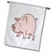 3dRose Cute Cartoon Pink Pig - Garden Flag 12 by 18-inch