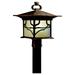 1 Light Outdoor Post Mount With Arts And Crafts/Mission Inspirations 14.75 Inches Tall By 9 Inches Wide Kichler Lighting 9920Dco