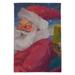 Christmas Holiday Santa Making His Rounds Garden Yard Flag