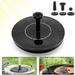 Peroptimist Outdoor Solar Bird Bath Water Fountain Pump Free Standing 1.4W Floating Bird Bath Outdoor Fountain Pump for Garden and Patio Solar Panel Kit Water Pump