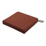 Classic Accessories Ravenna Water-Resistant Patio Seat Cushion 21 x 21 x 3 inch Spice