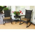 Tortuga Outdoor Portside Classic Dark Roast Rocking Chair Set (3-Piece)