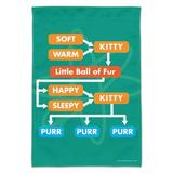 Big Bang Theory Soft Kitty Flow Chart Garden Yard Flag