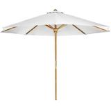 All Things Cedar TU90-W Teak Umbrella