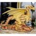 Ebros Desert Sand Element Baby Wyrmling Dragon Statue Anne Stokes Fantasy 5.25 L